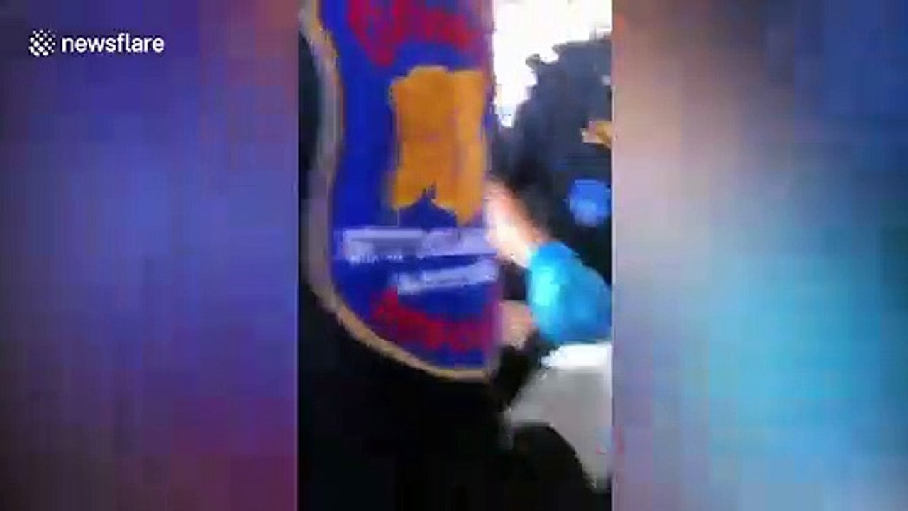 Paramedics perform CPR on Thai gunman who killed at least 26 in mass shooting