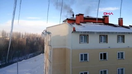 Sivas'ın imranlı ilçesi eksi 22 ile dondu