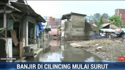 Banjir di Cilincing Berangsur Surut