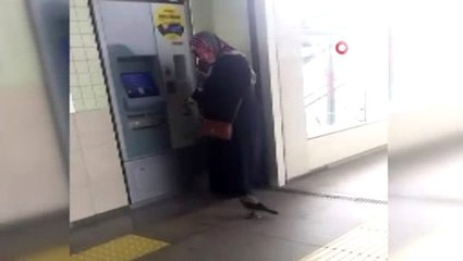 Karga yükleme yapan kadının parasını böyle kaptı