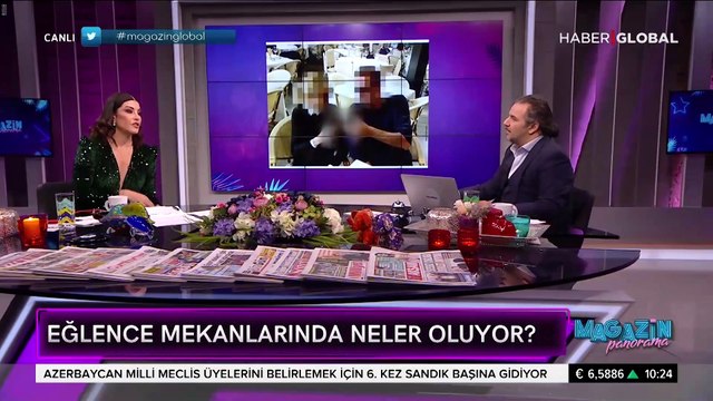 Sosyetik isim mekanın sanatçısıyla tuvalette yakalandı