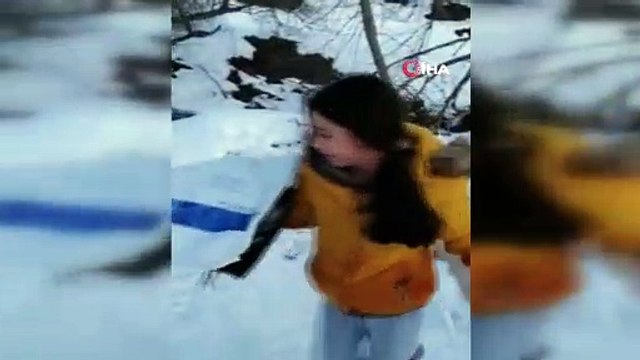 Karın keyfini böyle çıkardılar