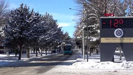 Erzurum kar yağışı bitti, sibirya soğukları başladı