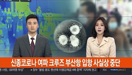 신종코로나 여파 크루즈 부산항 입항 사실상 중단