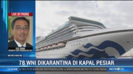 Dikarantina, 78 WNI di Kapal Pesiar Jepang dalam Kondisi Sehat
