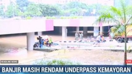 Underpass Kemayoran Masih Tergenang, Belum Bisa Dilewati Kendaraan
