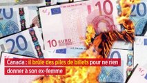 Canada : il brûle des piles de billets pour ne rien donner à son ex-femme
