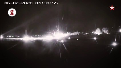 İsrail'in saldırıda kalkan olarak kullandığı uçağın iniş görüntüleri