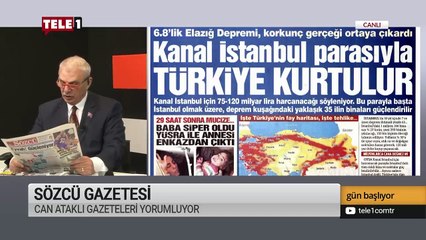 Can Ataklı, depremden siyasi polemik üretilmesine sinirlendi - Gün Başlıyor (27 Ocak 2020)