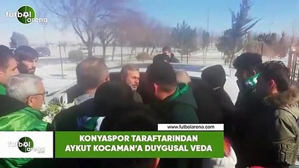 Konyaspor taraftarından Aykut Kocaman'a duygusal veda