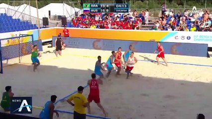 겨울바다 달군 비치핸드볼…첫 대표팀, 국제대회 출격