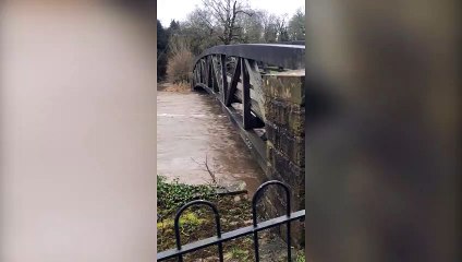 River Ribble flooding in Edisford