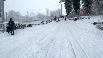 Bartın'da kar yağışı etkili oldu