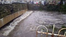 Lancashire residents battle to save homes from flooding after River Irwell bursts banks