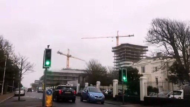 Worthing crane spins in the wind - Video by Kelvin Charles