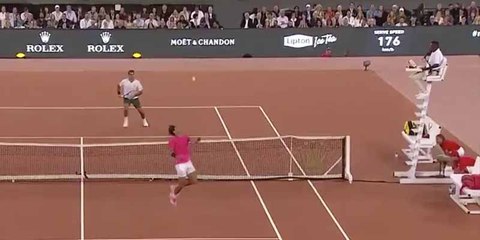 El punto imposible de Nadal a Federer que dejó a los tenistas muertos de risa