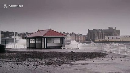 Beautiful slow motion footage shows Storm Ciara battering North Wales