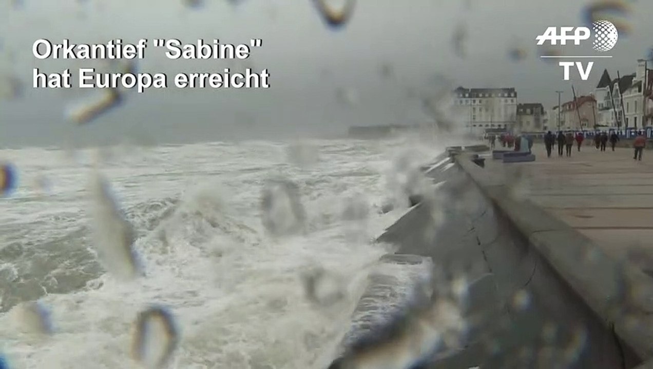 Orkantief 'Sabine' erreicht Europa
