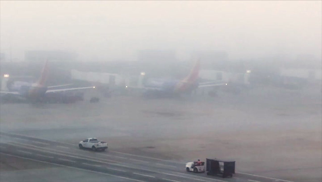 Dense fog is going to delay takeoff