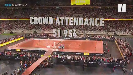 Federer et Nadal battent le record de spectateurs à un match de tennis