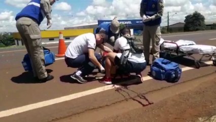Homem é atropelado por carreta na BR-369