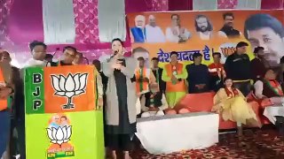 भाजपा BJP को जिताने दिल्ली चुनाव में उतरी सपना चौधरी Sapna Chaudhary