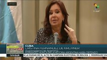 Cuba: Cristina Fernández presenta su libro en feria del libro
