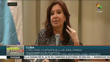Cuba: Cristina Fernández presenta su libro en feria del libro