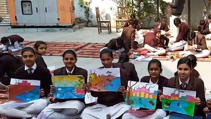 कैराना: डीके स्कूल में पोस्टर प्रतियोगिता का हुआ आयोजन