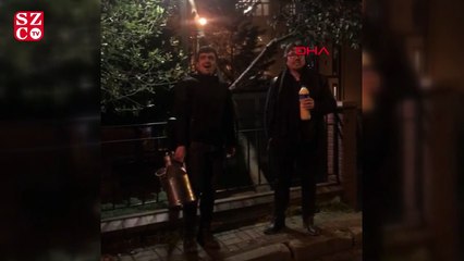Opera sanatçısı satış yapan bozacıya eşlik etti
