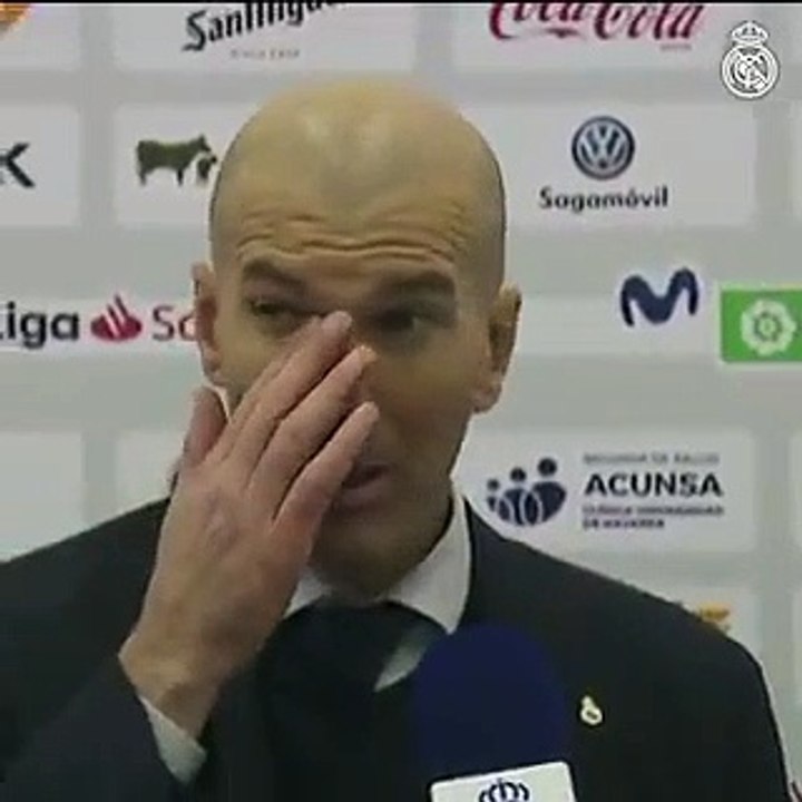 El análisis de Zidane nada más concluir el encuentro