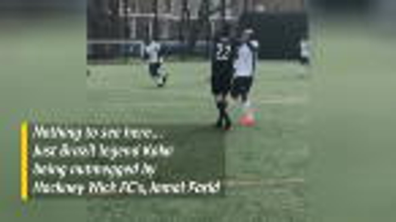 Amateur footballer nutmegs Brazil legend Kaka