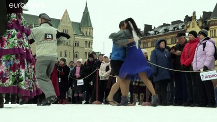 Ελσίνκι: Διαγωνισμός τανγκό στο χιόνι