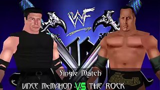 WWF No Mercy 2.0 Mod Matches Vince Mcmahon vs The Rock