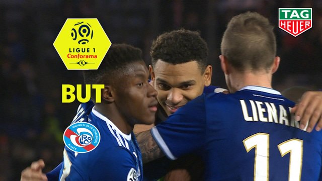 But Kenny LALA (90ème +4 pen) / RC Strasbourg Alsace - Stade de Reims - (3-0) - (RCSA-REIMS) / 2019-20