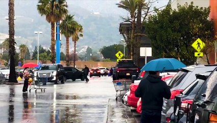 Hail and heavy rain hit Burbank
