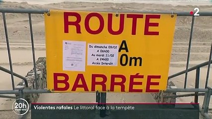 Tempête Ciara : le littoral se prépare au risque de vague-submersion