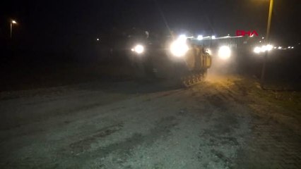 Hatay idlib'e gece yarısı askeri sevkiyat