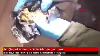 Muğla polisinden zehir tacirlerine geçit yok
