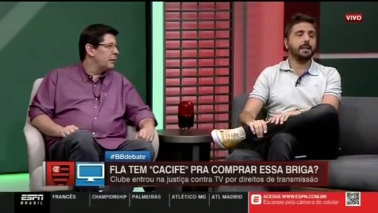 FLAMENGO ENTROU NA JUSTICA CONTRA TV POR DIREITOS DE TRANSMISSAO
