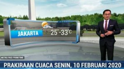 Prakiraan Cuaca Senin 10 Februari 2020