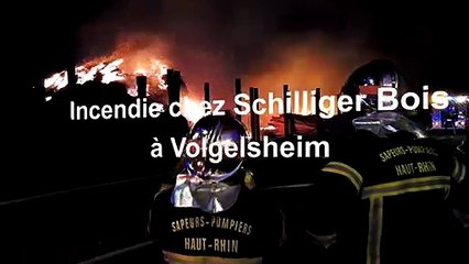 Incendie chez Schilliger Bois