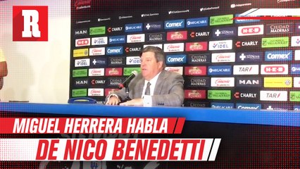 "Sí, sé que hay una lesión. Pero de qué grado, todavía no sabemos": Miguel Herrera sobre Benedetti