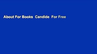 About For Books  Candide  For Free