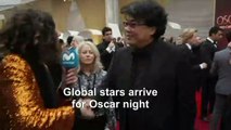 'Parasite' director talks film's success on Oscars red carpet