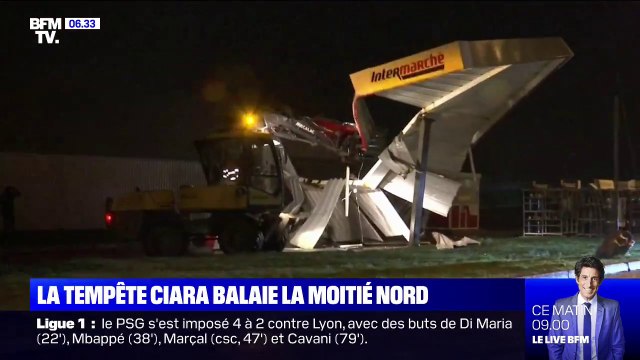 Toits détrToits détruits, chutes d'arbre, mer déchaînée... La tempête Ciara balaie le nord de la Franceuits, mer déchaînée... La tempête Ciara s'abat sur le nord de la France