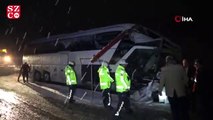 Yolcu otobüsü kamyonla çarpıştı! Bir ölü, bir yaralı