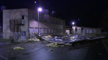 Tempête Ciara: le toit d'une école arraché par les vents violents à Saint-Dié-des-Vosges