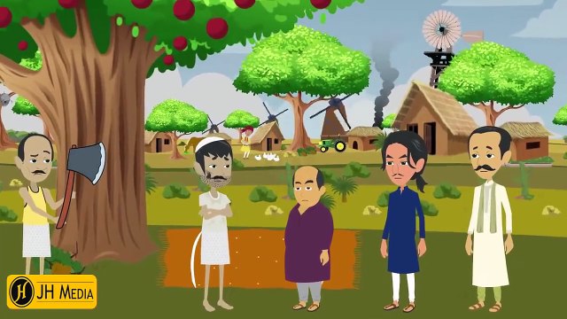 Story Of Magic Tree & Greedy Man - New Urdu Cartoon Stories - Urdu Story For Kids