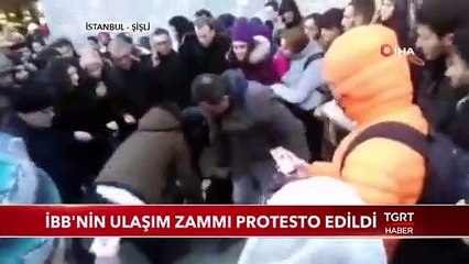 İBB'nin Ulaşım Zammı Protesto Edildi
